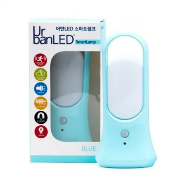  텐바이텐 어반 Led 충전식 휴대용 센서 무드등 블루 _ 1248030 