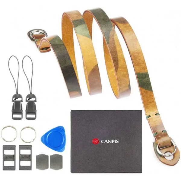 CANPIS 유니버시아드 진짜 가죽 수제 카메라 숄더 넥 캐논 니콘 소니 펜탁스 라이카 올림푸스 후지 새로, 단일상품