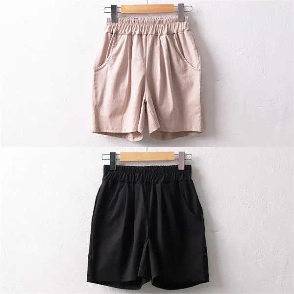  Sidmarket 빅사이즈/마심플/4부/밴딩/반바지5757w906