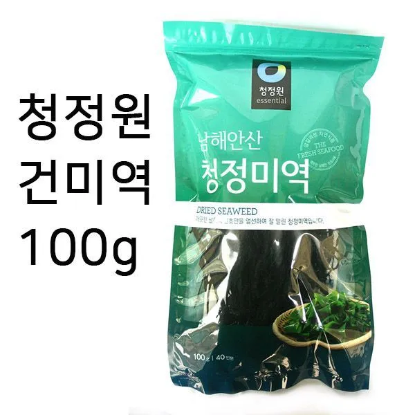 청정원 건미역 100g 남해청정미역 40인분 미역 미역국 냉국 초무침 생일 상품상품선택판매
