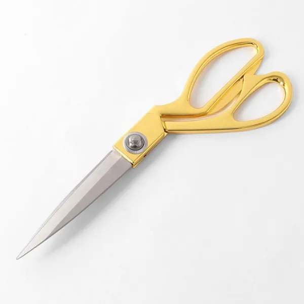 에씨클레오 견고한 우수한 절식력 스테인리스 골드 원단 재단가위 26.5cm E-125975, 1개