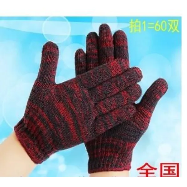 여성 일을 함 노동보호 면 작업 무명실 작은 농사일 스몰자 S야드 내마모성 논슬립 미끄럼방지 추가 타입 4 60 겹 