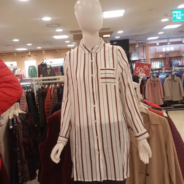 크로커다일레이디 스트라이프블라우스@롱 봄부터 여름까지 쭉 임어요~~!!