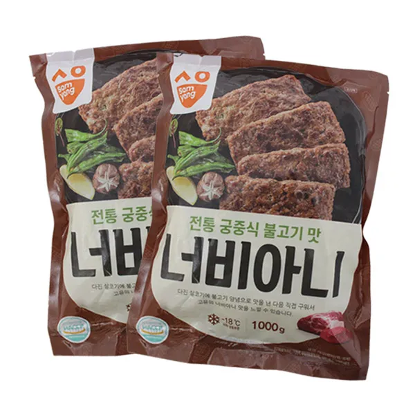 삼양 너비아니 1kg+1kg, 2개, 1kg