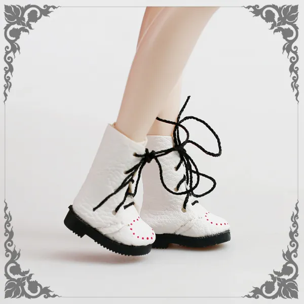 아기 28CM32CM BLYTHE 천 누이동생 BJD8 부몽리 것을 따지다 말 입다 부품, 화이트 워커부츠 3.2cm 슈즈 롱 2.5 ~3.2cm