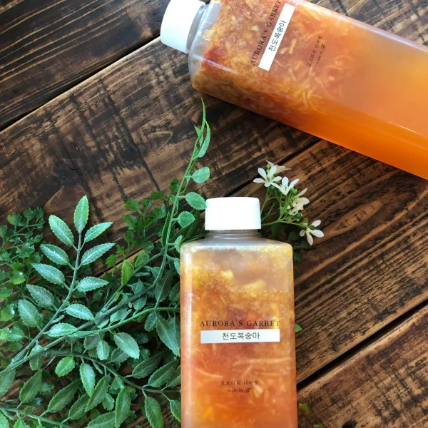 오로라의 다락방 천도복숭아청, 1개, 500ml