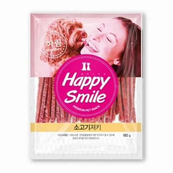 엔젤스베베 해피스마일 쇠고기져키 180g 강아지 져키 트릿, 1