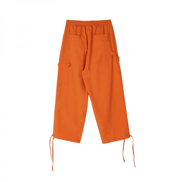 남자카고바지 마름질 포켓형 스트링, C07-다크오렌지 색