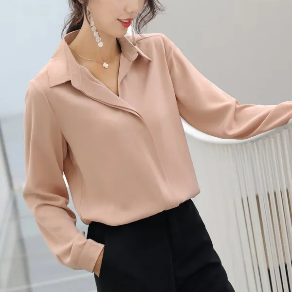 모리아 가을 여성 블라우스 루즈핏 AO