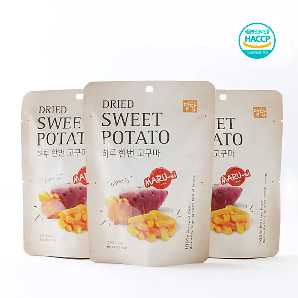 [감동] 달담 고구마 말랭이, 10팩, 달담 하루 한번 군 고구마 말랭이_60g