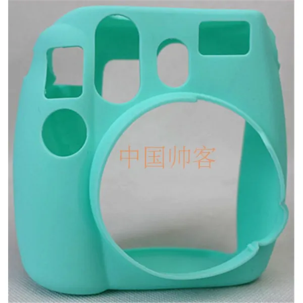 디지털카메라가방 적용 적합 후지 즉석카메라 올가미를 씌우다 차 상상 속에서 돌아다니다 MINI8 실리콘 4534523159, 민트그린