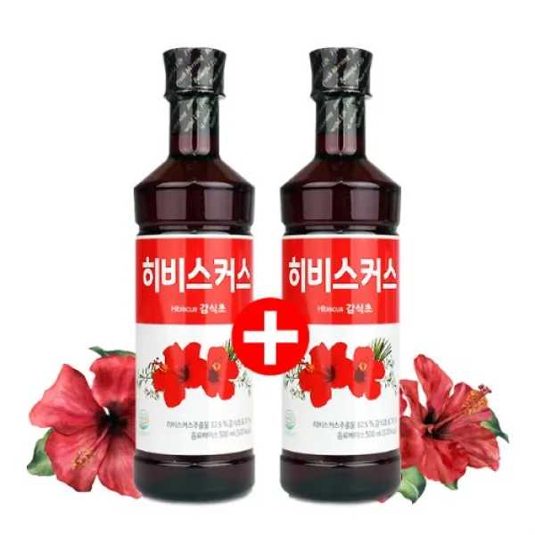 [제로스타] 히비스커스 감식초 2통 (500ml x 2통), 4통, 500ml