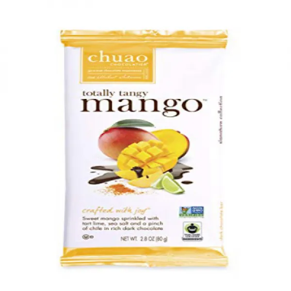 Chocolate Bars - Chuao Chocolatier Totally Tango Mango Chocolate Bars 12 Pack (2.8 oz bars) - Best-S, 1