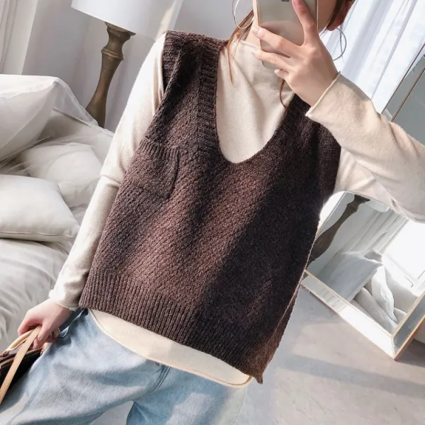 더펫 여성 겨울 조끼