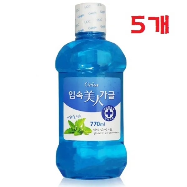 오릭스(Oriox) 입속미인 후레쉬 가글액 770ml 자일리톨 함유, 5개