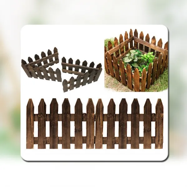 태광조명 브라운 원목 울타리 30cm 40cm 50cm(4P세트), 브라운 원목 울타리(40cm)