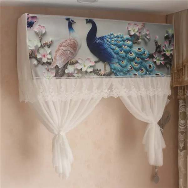 오픈 시 방 어 력 을 사용 하지 않 음 직풍자 에어컨 덮개 벽걸이 식 자동 사냥 으로 통용 되 는 바람막이 바람막이 바람막이 블 루 공작 88 20 두께 85cm 높 음 에어컨 길이 88cm 내 1 적합 상세페이지 참조