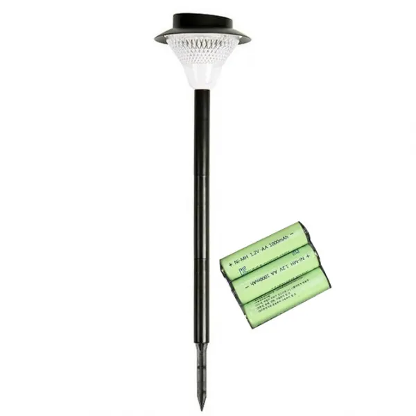 ZIO-BIZ 16LED 태양광 정원등 / LED 태양광 태양열 정원등 조명 가로등 잔디등 센서등 전등 야외조명 테라스등 문주등 계단등 외등, 블랙