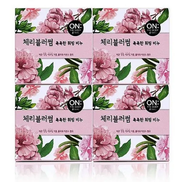 아빈 Lg 온더바디 체리블라썸 휘핑비누 90g 4개입 클렌징 비누 1