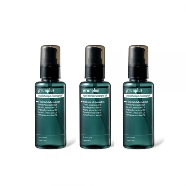 그룬플러스 탈모완화 기능 뉴트리 테라피 헤어에센스, 3개, 100ml