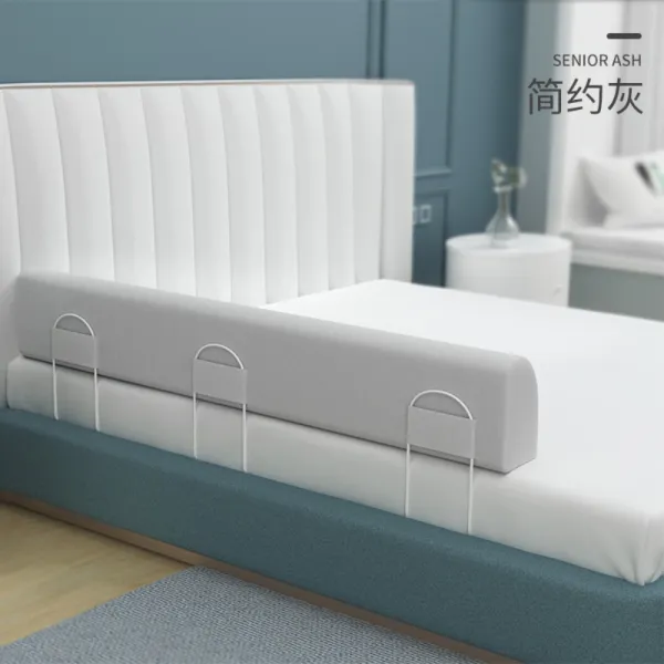 아이방 아기 침대 울타리 안전 가드 낙상방지 D.심플 그레이 1.8m + 1매입