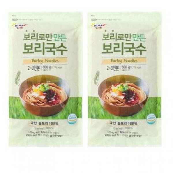 효자원 보리로만 만든 보리국수, 2개, 500g