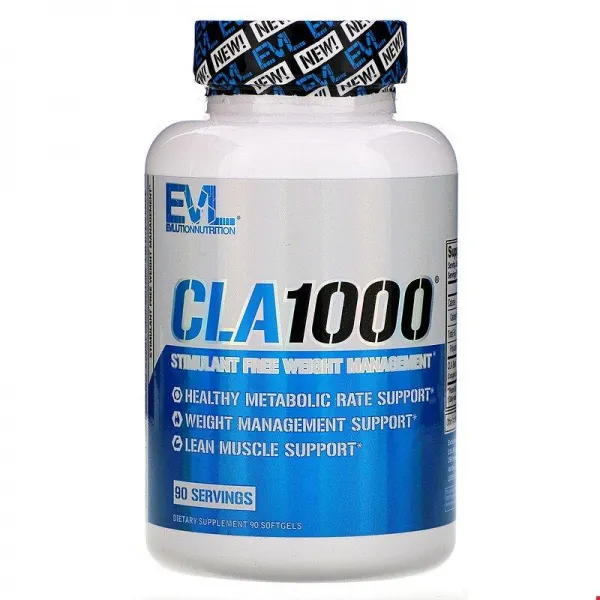 이보루션 뉴트리션 CLA 1000 자극제 무첨가 체중 메니지먼트 90개입 소프트젤, 단일상품, 1