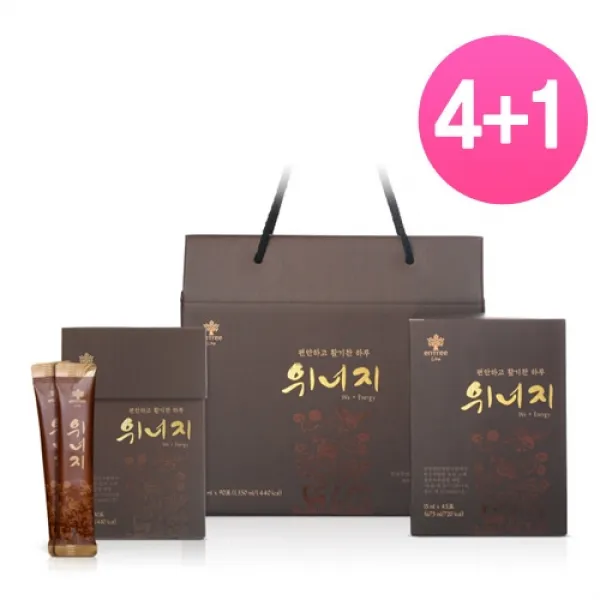 엔트리 라이트 위너지 90포 4+1(5세트)- 위통 속쓰림 소화불량 위무력증 위하수 위산과다