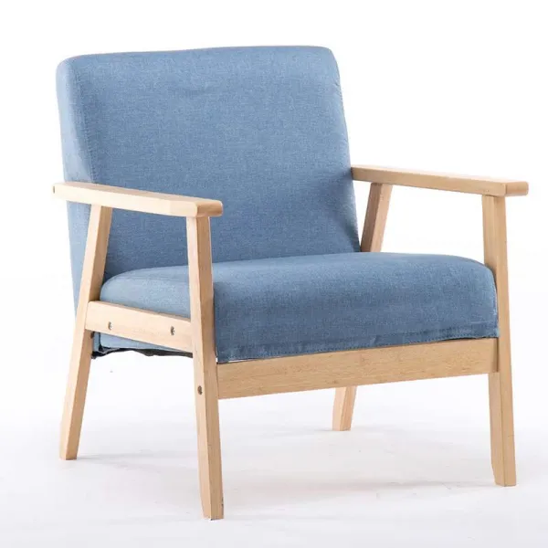 숏 소파 싱글 기대다 카페판 작은 거실 요리당 테이블 워싱 블루 쿡밥 2