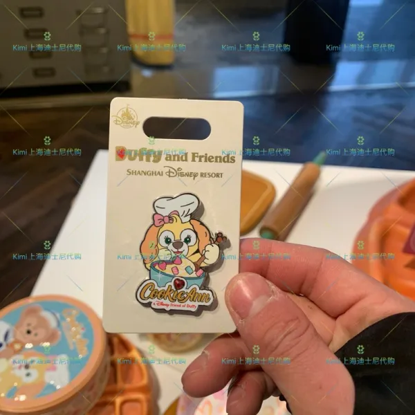상하이 디즈니랜드 가능 기안 요리사 도그 COOK IEDUFFY 스타더로 배지스티커 PIN 체인지, 밥함 요리사 개