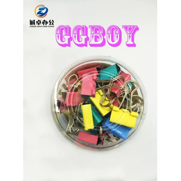 칼라 뒤치다꺼리 겹 15MM19MM25MM32MM41MM51MM 사무실소품 티켓 홀더, 41mm24 개 한 통