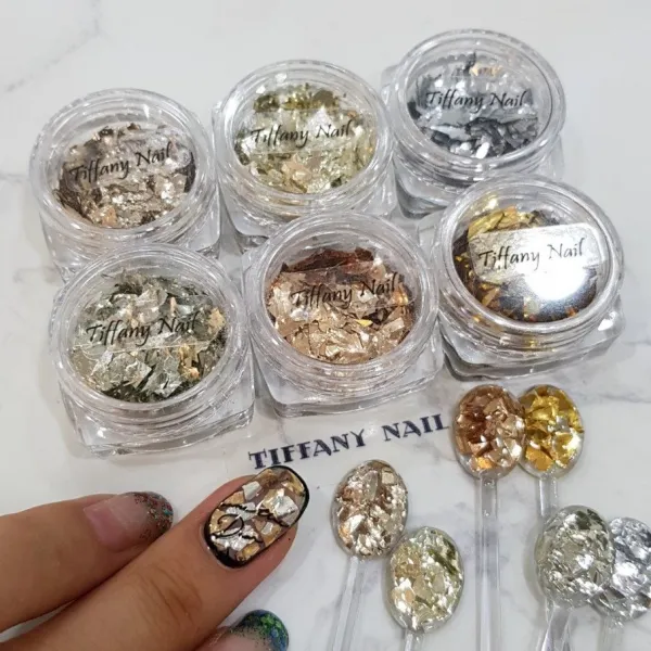 티파니네일재료 난사 글리터 6종set, 1set, 난사 글리터 6종setA