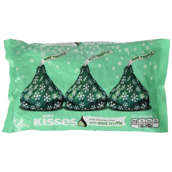Kisses 민트 송 버섯 10oz팩 휴일 허쉬 다크 초콜릿 상세설명참조