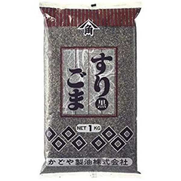 かどや すりごま 黒 1kg 카 도야 깨소금 검정 1kg, 1