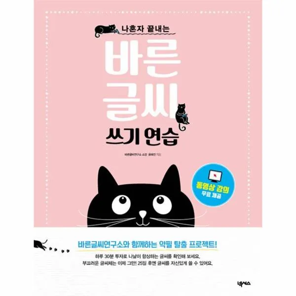 바른 글씨쓰기 연습 나혼자끝내는 스프링 핑크 구제목:민트랜덤출고내용동일