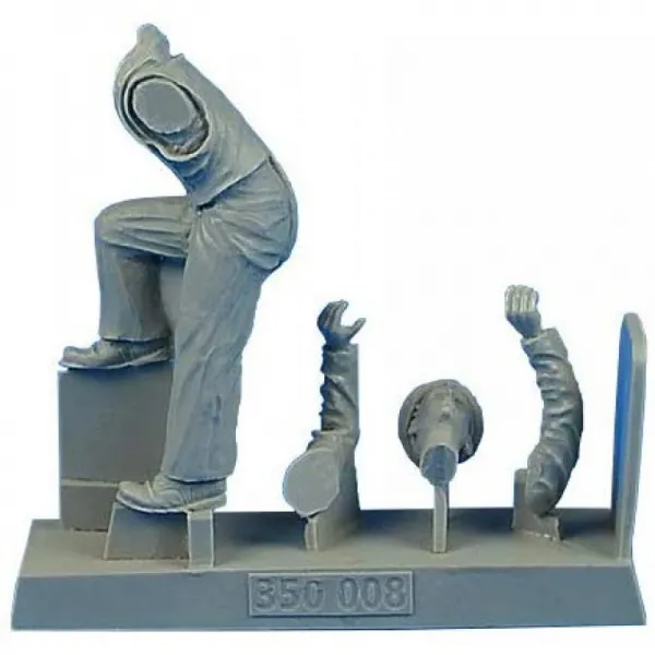 에어로 보너스 1/35 제 2 차 세계 대전 독일 해군 병사 9 특수 잠항 정 어뢰정 용 레진 키트 ARB350008
