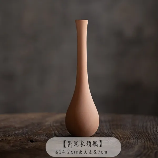 중국식 선의 심플 도자기 DIY 도예도바 강습소 소소배 장식 꽃병 장식 소반Z, 옐 로 우 에나멜 옥 정화 병