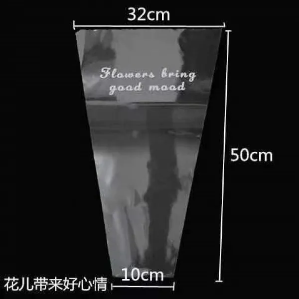 자나장미부케 생화 포장가방 투명 주머니 칠석 발렌타인 데이 영문 자루가 여러 안개꽃 4722656255, 큰사이즈 꽃 가져오다 좋은 기분 20