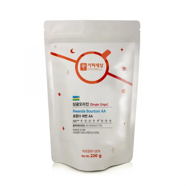 커피세상 원두 르완다 버번 AA, ①홀빈(분쇄안함), 220g