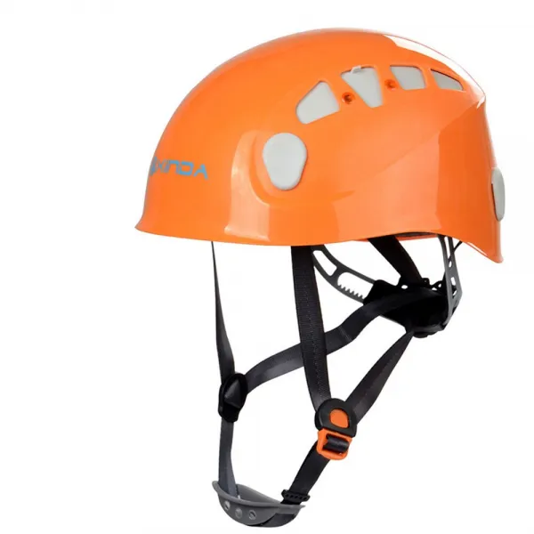 조정 가능한 등산객 헬멧 야외 안전 등산 자전거 타기 Rappelling Protector Gear 주황색_4