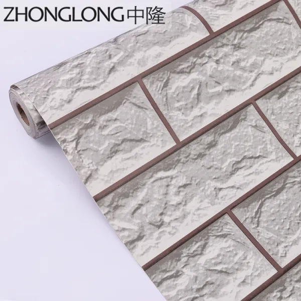 인싸템 기함 작은 집 간 개조함 용품 기숙사 침실 침대머리 리퍼비시 시트지 벽돌무늬 돌덩이 그레이 네모난 벽돌 0.45x 10메