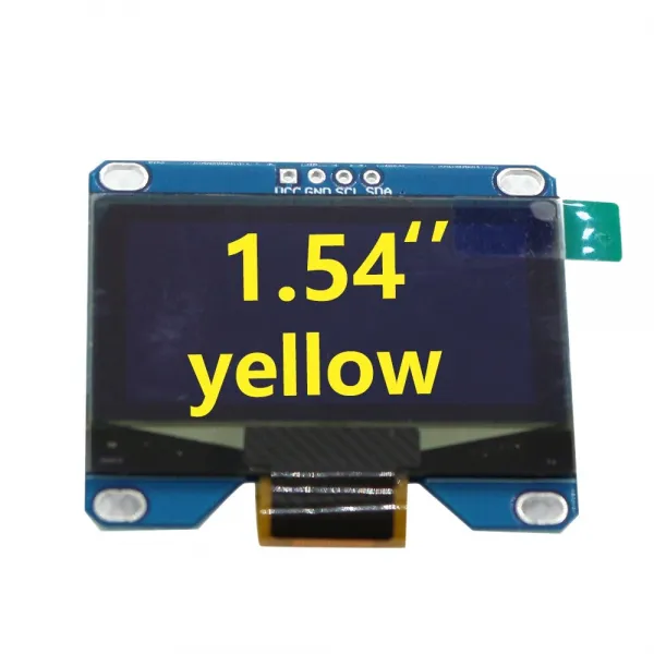Fasdga 1.54 인치 OLED 모듈 4 핀 128X64 I2C 인터페이스 디스플레이 화면, 표시하다