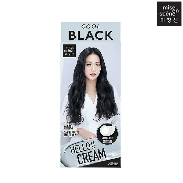 미쟝센 헬로크림 염색제, 1CB 쿨블랙, 1개