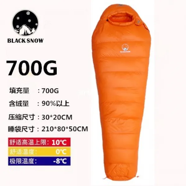 【요요중국】 블랙스노우 블랙스노우 아웃도어 방한구 구스 다운캠핑 성인 미라, 옵션18, 단일옵션