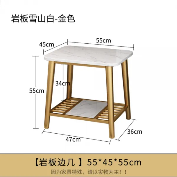 거실테이블 럭셔리 사이드 대리석 미니 북유럽 티테이블 침대 옆 심플 소파 B