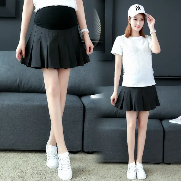 에이프릴래빗 예쁜옷 여름 하프 스커트 레드 스커트 와이드 스커트 팬츠 A라인 스커트 21se194