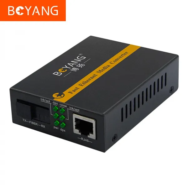 널리 알려지다 BOYANG BYWF213A 백조 단일 모델 광섬유 트랜시버 반들 바꿔 기물상, 기가 바이트다 아웃