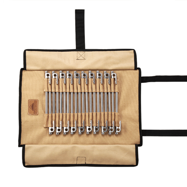 Campingmoon 쇠말뚝 텐트핀가방 캠핑문 롤형 텐트고정핀 가방 케이스 텐트 보수 지주핀 팩 보관함 텐트핀 별도 텐트펙가방