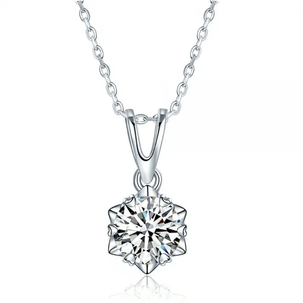 금화 [925 SILVER] 모이사나이트 원석 TRENDY Design 실버목걸이