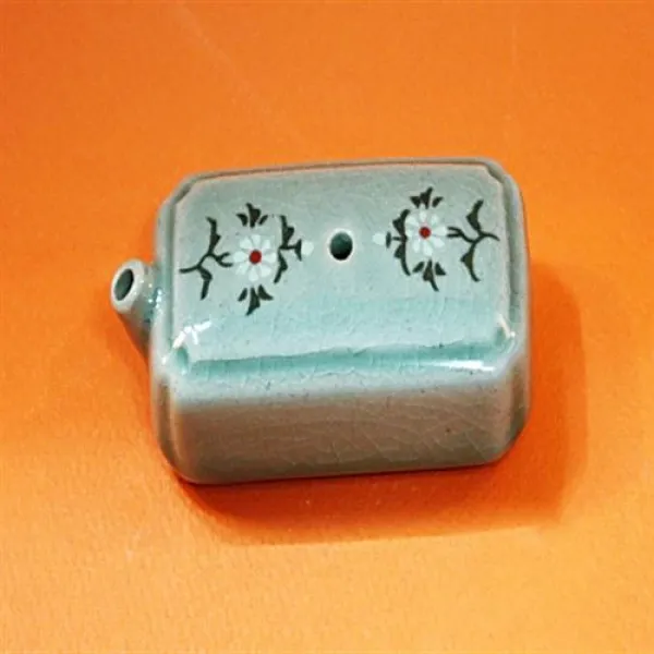 (M)청자 연적 직사각 2국화 [P0000FSY], 단일상품